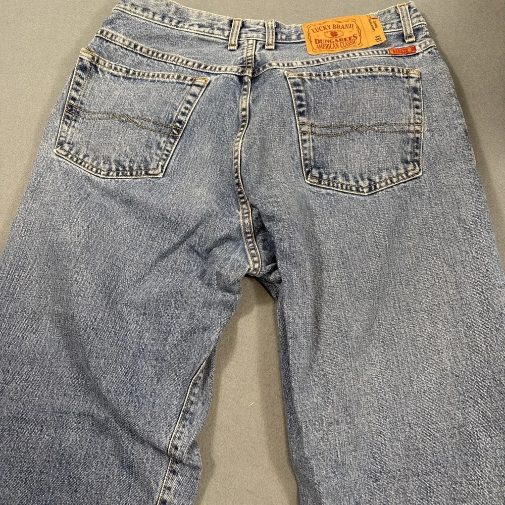 JEANS STRAIGHT Men's 38X32 Lucky 329 Classic Premium MEDIUM Wash Denim Jeans